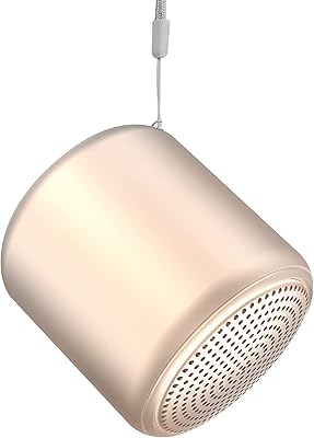 Portable Bluetooth speaker, mini Bluetooth 5.0 wireless speaker, its 360-degree strong stereo for home trips (gold).. Shop the future with DIAYTAR NIGERIA - thousands of products, unbeatable prices, delivery within a week.