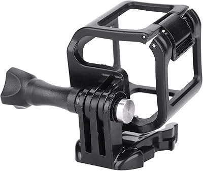Protective case with easy installation in durable black plastic frame for camera.. DIAYTAR NIGERIA: Bringing quality products to your doorstep at prices that won't break the bank.