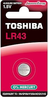 Alkaline battery Toshiba LR43 1.5 V BP-1 equivalent: 186, GP186, V12GA, AG12, L1142.. DIAYTAR NIGERIA combines affordability with convenience, delivering your purchases within 5-8 days.