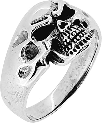 Sterling 925 silver skull ring for men waist.. Your daily needs delivered to your door — DIAYTAR Nigeria style.