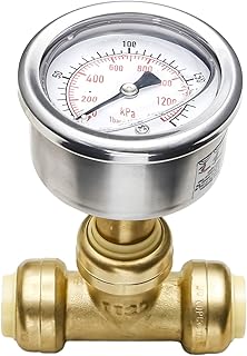 Messureman Push to Connect Manometer 0-200PSI in stainless steel resistant vibrations dial size.. Experience shopping satisfaction with DIAYTAR NIGERIA's vast selection and budget-friendly delivery options.