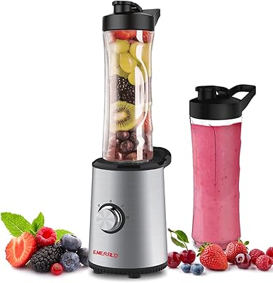 Emerald Smoothie 350 Watts mixture with 2 portable bottles of 610 ml without BPAI guaranteed Dubai of one year... DIAYTAR NIGERIA: Nigeria's answer to affordable online shopping with reliable 5-8 day delivery guarantee.