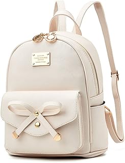 Small leather backpack with girl knot.. DIAYTAR NIGERIA: Where affordability meets variety in Nigeria's most comprehensive online marketplace.