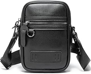 Small PU leather bag, classic shoulder strap bag for men, light shoulder strap bag, multifunction relaxed strap bag, small travel shoulder bag, gray-black.. DIAYTAR NIGERIA: Your one-stop e-commerce destination with affordable prices and nationwide delivery in 5-8 days.