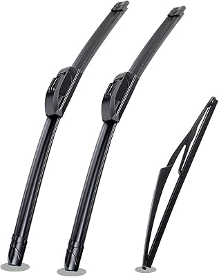 Silent replacement wipers for Nissan Kicks 2018 2020-26-inch/16 inch front and rear wipers + 12-inch full blades play (3 pieces).. DIAYTAR NIGERIA: Bringing quality products to your doorstep at prices that won't break the bank.