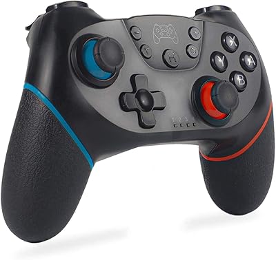 Bluetooth wireless controller Switch Pro LP17 with double shock adjustable turbo gyroscope, compatible with the related switch controller (color: black).. DIAYTAR Nigeria delivers happiness in 5–8 days, no matter what you buy.