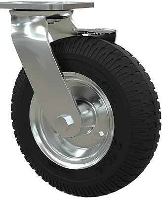 Trinn wheel, robust inflatable rubber casing with brakes Hotel Service Entrance garage trolley trolley with universal wheel luggage.. Shop with ease at DIAYTAR NIGERIA, Nigeria's premier e-commerce platform offering budget-friendly shipping.