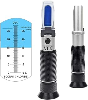 Salinity refractometer 0 ~ 28%, measurement of the sodium chloride content in the brain, sea water and salinometer industry for food with automatic temperature compensation.. DIAYTAR NIGERIA combines affordability with convenience, delivering your purchases within 5-8 days.