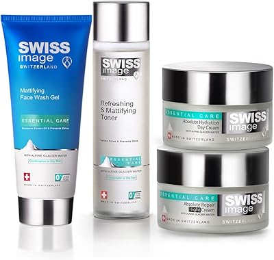 Swiss Image Skin Care Regime Pack for Hydration - Mattifying Face Cleaner 200 ml, Mattifying Mattifying Face 200 ml, 50 ml day cream and night cream 50 ml.. Enjoy effortless shopping and speedy delivery with DIAYTAR Nigeria.