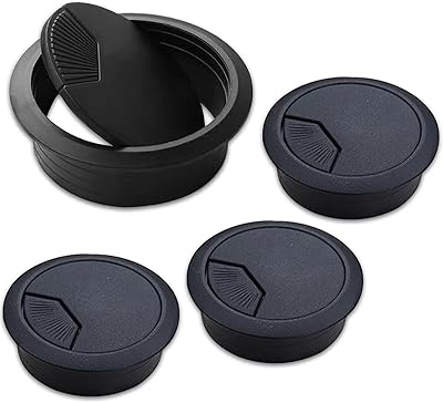 Round Ring Round Cable 60 mm 2.4 ", office hole cover, computer desktop organizer for home office (black, 4).. DIAYTAR NIGERIA: Your affordable gateway to thousands of products shipped nationwide within the week.