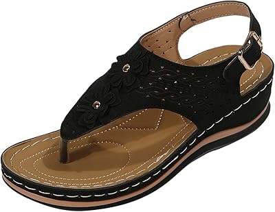Women's Sandals Dressed in Flat Flat Sandals Tonges Florals with ankle bridle.. Elevate your shopping experience with DIAYTAR NIGERIA's vast catalog and budget-friendly options.