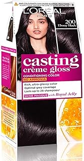 L'Oréal Paris casting cream gloss hair dye, black ebony 200, 87.5 g + 72 ml.. DIAYTAR NIGERIA: Making online shopping accessible with affordable prices and nationwide delivery service.
