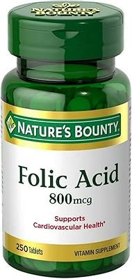 Folic acid tablets Nature's Bounty 800 mcg maximum concentration 250 tablets.. DIAYTAR NIGERIA stands as your affordable shopping ally with nationwide delivery in just 5-8 days.