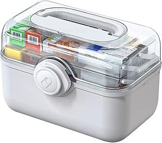 Ysket box, 3 -layer first aid kit, large capacity storage boxes, pharmacy organizer, family medicine storage box for home (size: white L).. Shopping made simple with DIAYTAR NIGERIA's vast selection and budget-friendly nationwide delivery.