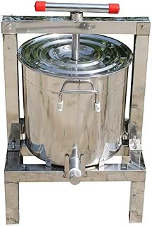 Manual honey extractor in stainless steel with 12 l barrel and rotary press bar and apple and fruit crusher to make honey and juices.. DIAYTAR NIGERIA: Where affordability meets reliability with thousands of products delivered promptly.