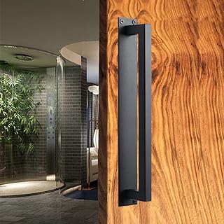 Rectangular steel barn door handle Robust K10 - 12 inch - Glated black.. Experience the joy of discovery with DIAYTAR NIGERIA's vast catalog and nationwide affordable delivery.