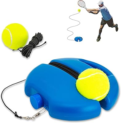 Rebounding Balle of Ouzz® Tennis Training, Individual Tennis training equipment for self-training, portable tennis training tool, set of tennis rebound adapted to beginners in sport.. DIAYTAR NIGERIA combines affordability, variety, and convenience with nationwide delivery services.