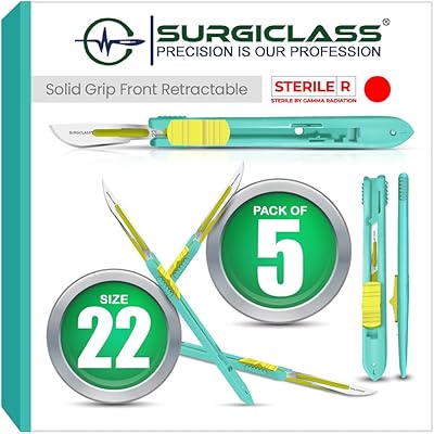 Surgical Surgical Surgical Size 23 Shadow Support N ° 4 Sterile in stainless steel Package of 100 Surgigr23-100.. Wide range, low cost, fast delivery — that’s DIAYTAR Nigeria.