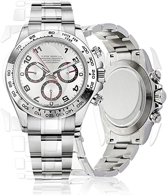 [Set of 2 complete protective films compatible with Rolex Daytona 40 mm, glossy transparent leather, complete blanket, anti-scratch, easy to install, plastic, without precious stones, plastic, without precious stones.. Why waste time in traffic when you can shop online at DIAYTAR Nigeria? Enjoy convenience, unbeatable prices, and prompt delivery anywhere in Nigeria.