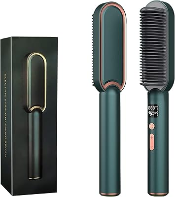 Hair straightening brush, multifunctional styling brush, smoothing wand with integrated comb, adjustable anti-firms, fast and uniform heating in 30 seconds.. Affordable convenience is here — shop DIAYTAR Nigeria today.
