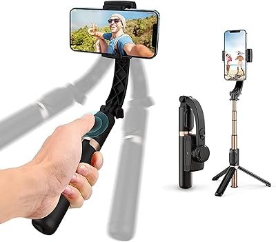 Cardan stabilizer for selfie, portable cardan with tripod and remote control for mobile phone, Android smartphone for video recording and vlogging.. Discover endless possibilities with DIAYTAR NIGERIA's comprehensive selection and reliable shipping.
