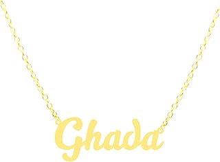 21 -carat gold plated necklace with the name Gada, gold plated, without stones.. Your one-click solution to affordable shopping, DIAYTAR NIGERIA delivers quality products nationwide.