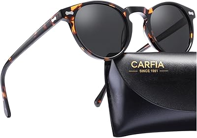 Vintage round polarized sunglasses for women, acetate frame, UV400 protective glasses, hand -made glasses CA5288.. DIAYTAR NIGERIA: Bringing the marketplace to every Nigerian with affordable prices and quick delivery.