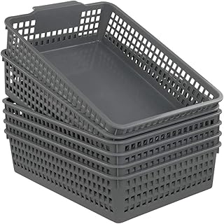 Kand gray plastic basket tray, A4 paper cooking, 6 packages.. DIAYTAR NIGERIA combines extensive variety with budget-friendly prices and prompt nationwide delivery.