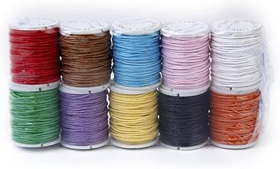 COHEALI 10 Rolls Braid accessories Korean Products Waxed Welded Welded Pearl Son Cotton Waxing Waxing Waxing Line Critical Cord Cord.. DIAYTAR NIGERIA: Creating access to affordable products for every Nigerian with our swift delivery service.