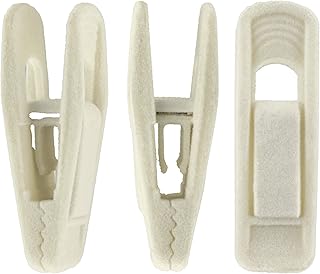 Set of 20 Kurudo velvet hangers, beige pants hangers, solid velvet finger clips, perfect for use with fine line hangers.. DIAYTAR NIGERIA: Making online retail accessible to all with affordable nationwide shipping.