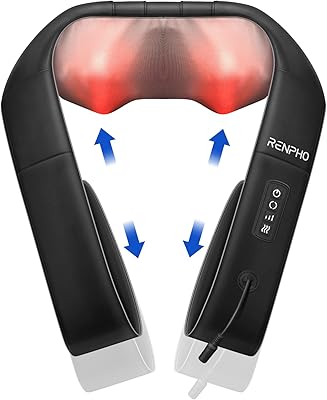 Renvo neck masseur with adjustable strap, shiatsu back masseur with heat, electric masseur of deep fabrics for the desk and the house.. Shop like never before with DIAYTAR NIGERIA's comprehensive marketplace and budget-friendly shipping.