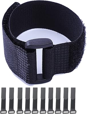 10 pieces of velcro slimming cable straps in black self-adhesive nylon with loop, adjustable and reusable attachment straps, 1x12 "wire organizer (1x12").. DIAYTAR NIGERIA bridges the gap between desire and affordability with nationwide delivery in under 8 days.