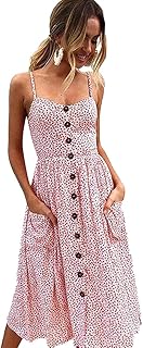 Mini Summer Dress without sleeve with bohemian floral print for women, spaghetti suspenders with pockets, beach evening dress.. Nigeria's e-commerce leader delivers unmatched variety and value to your doorstep in just 5-8 days.