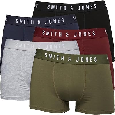 Smith & Jones for men's boxer gift box (pack of 5).. Discover why millions choose DIAYTAR for affordable online shopping with delivery in just 5-8 days.