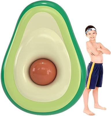 Inflatable swimming pool float in the shape of a Mother Ana avocado with fun balloon for summer swimming pool, swimming pool, relaxation, beach, children's and adults party.. Experience budget-friendly shopping at DIAYTAR NIGERIA, Nigeria's premier online marketplace with quick delivery.