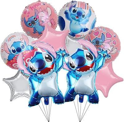Decoration kit of cartoon aluminum balloons - 10 pieces of aluminum balloons in the shape of cute children's anime, bouquet of balloons for prenatal festivals and birthdays.. Your favorite brands are just a click away on DIAYTAR Nigeria.