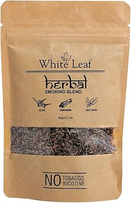 Smoking mixture without tobacco or nicotine with white leaves with smoking mixture based on 100 % natural plants, 1 packet (1 oz/30 g).. DIAYTAR NIGERIA: Where every Nigerian finds what they need at prices they can afford, delivered promptly.