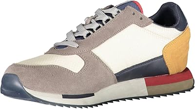 Napabigre relaxed sports shoes for men, leather, white, dark gray and blue, model F1Vvirtus01, white, beige.. DIAYTAR NIGERIA: Your affordable shopping destination with thousands of products delivered in days.