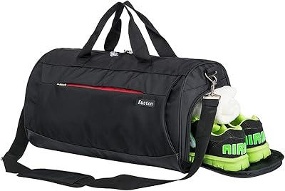 Small Coston sports bag for men and women, travel bag and exercise with shoe pocket and wet pocket, black.. DIAYTAR NIGERIA connects your desires with reality through our affordable e-commerce platform and quick delivery.