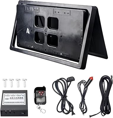 Car license plate, 1 pack of black car license plate lid, universal electric license plate support for American car, anti -rust, weather resistant.. Your shopping needs fulfilled through DIAYTAR NIGERIA's extensive selection and nationwide delivery.