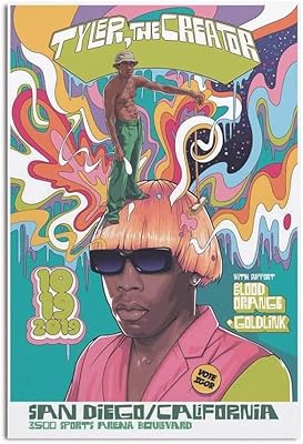 Joplin album design poster by Tyler the creator for bedroom decoration, 16x24 inch size.. DIAYTAR NIGERIA: Where every purchase is affordable and delivery is always within a week.