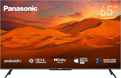 Panasonic Android TV 4K HDR UHD 65 inch with ultra -light slab with VIP watch, Hexa Chromadrive and Dolby Atmos - Th -65JX850M technology.. DIAYTAR Nigeria: Where affordability meets fast and reliable e-commerce service.