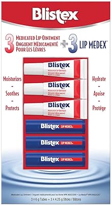 Lip balm and Blistex drug lip balm, pack of 6.. DIAYTAR NIGERIA: Where shopping meets satisfaction with affordable prices and prompt delivery services.