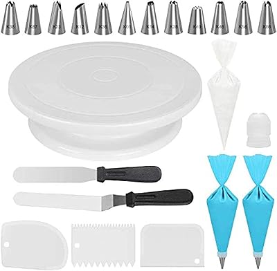 Kingi cake decoration tool supplies with cake turntable.. Experience the power of choice with DIAYTAR NIGERIA's extensive catalog delivered within the week.