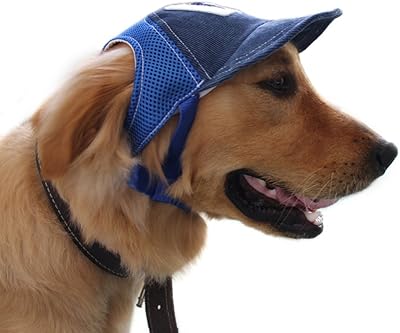 Baseball caps for pets - summer sun protection hat for small, medium and large dogs (large hat, blue).. Experience shopping without compromise at DIAYTAR NIGERIA, with vast selection and quick delivery.