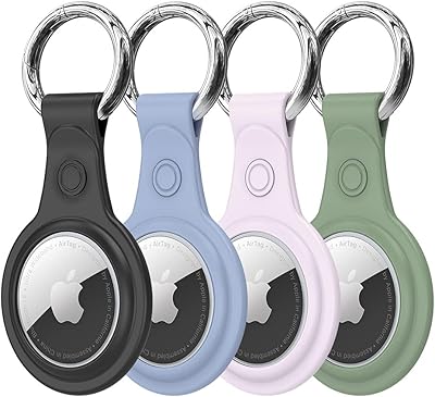 Dox Docies case for Airtag (2021), 4 parts anti-scratch monitoring support in flexible and flexible TPU with keychain anti-loss design, portable protective cover, maintains the signal force.. DIAYTAR NIGERIA puts thousands of products at your fingertips with affordable prices and delivery within a week.