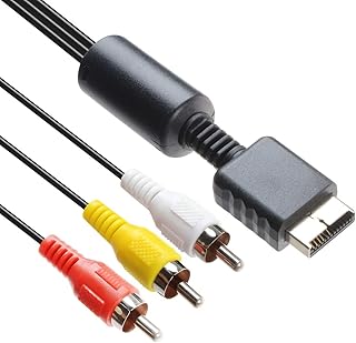 RCA video audio cable for game console, AV connection cable for PlayStation 1, PlayStation 2 and PlayStation 3, 6 feet.. Discover the perfect shopping balance at DIAYTAR NIGERIA with competitive prices and prompt delivery.
