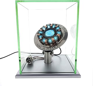Iron Man Ark Reactor Genie Report 1: 1, Vibration sensor, LED light, USB connection, with a window. For collections, toy gift.. DIAYTAR NIGERIA combines affordability, variety, and convenience with nationwide delivery services.