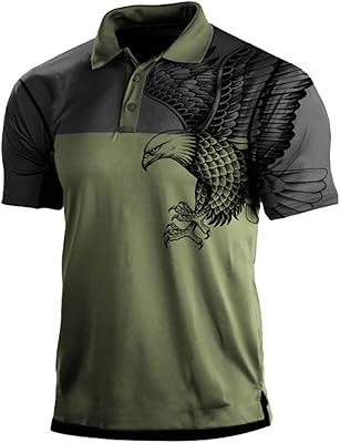 Polo t-shirt printed eagle American flag for men, new summer, short sleeve t-shirt with outdoor military tactical reverse, color 1, m.. Experience the satisfaction of affordable shopping with DIAYTAR NIGERIA's nationwide 5-8 day delivery.