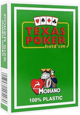 Modiano Texas Poker Jumbo Index - Light green playing cards.. Experience the ease of modern shopping with DIAYTAR NIGERIA's comprehensive platform and quick delivery.